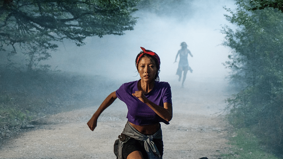 Person running from monster in The Passenger