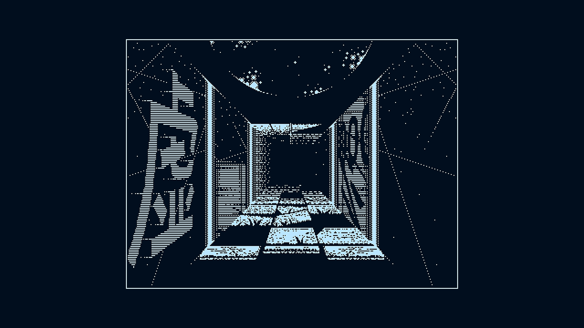 The monochromatic color schemes lend an eerie emptiness to the environments in REPOSE