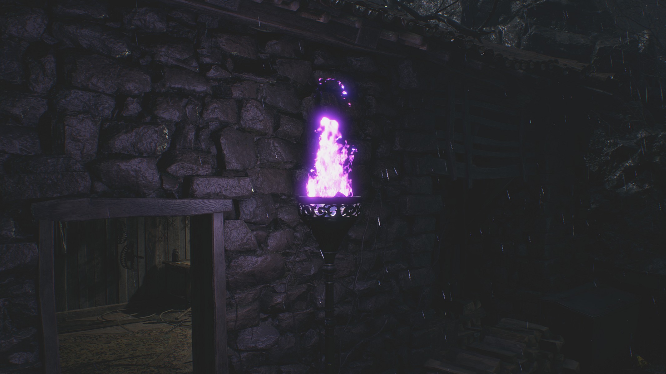 Resident Evil 4 Merchant Purple Flame Torch