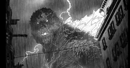 THE HORROR OF GODZILLA #1 inks by Tristan Jones