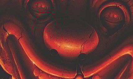 clown in a cornfield