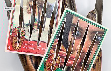 Custom 'Nightmare on Elm Street' Cards Feature Real Freddy Glove Slashes!