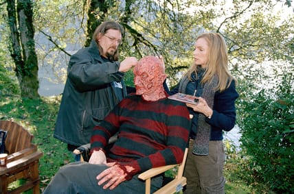 Robert Englund in Freddy Krueger make up for Freddy Vs. Jason