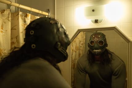 "Psycho Killer" (Feb. 20 in theaters): James Preston Rogers plays the Satanic Slasher, a serial murderer pursued by a police officer after the brutal death of her husband in the horror movie. Eric Zachanowich, 20th Century Studios