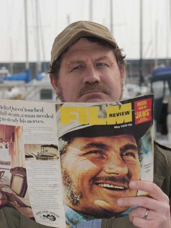 Ian Shaw portraying his father, Robert. 