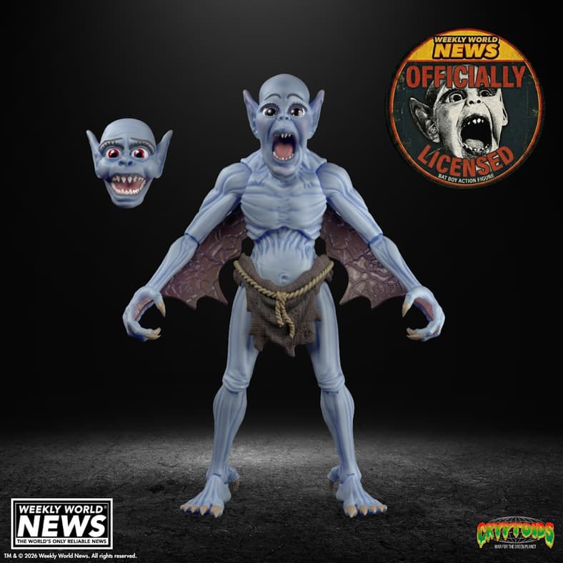 Infamous 'Bat Boy' Photos Realized In Action Figure Form by Cryptoid Toys!