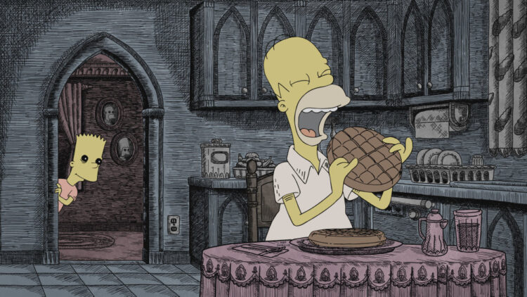 TheSimpsons 3216 THOHXXXII QABF16ScPI03 1000 750x422 - 'The Simpsons' Treehouse of Horror Now Spoofs Edward Gorey, 'The Ring' and 'Parasite'