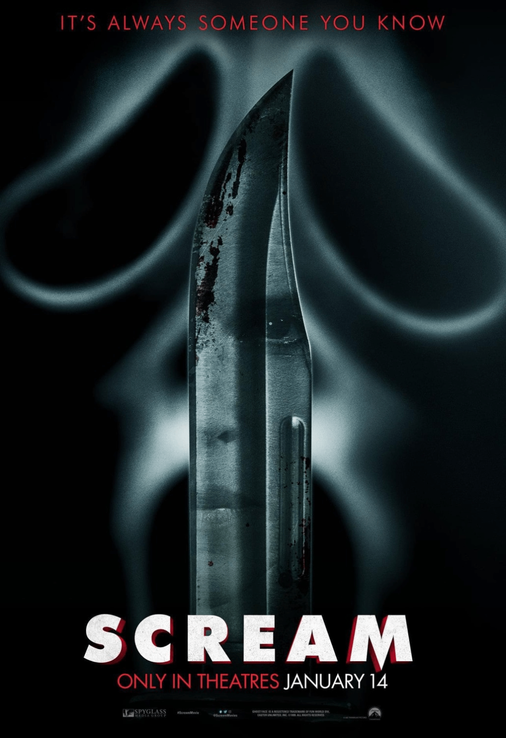 scream new poster 1024x1491 - New 'Scream' Poster Takes A Slice Out Of Sidney