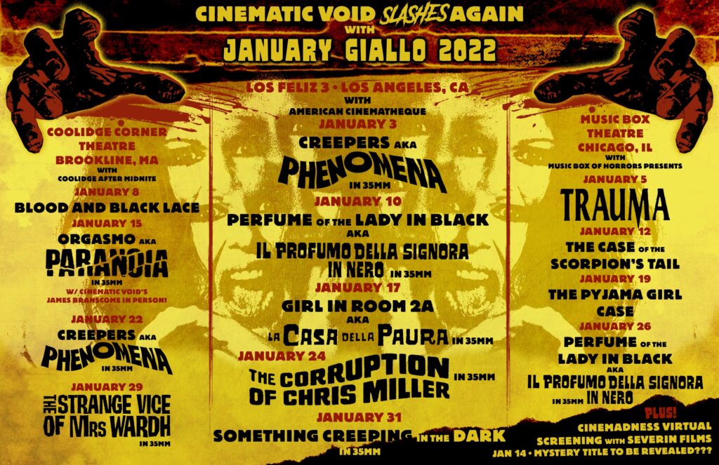 86CD1BB7 91CB 475E 8A70 53142BC0C4DD 1024x663 - Cinematic Void's "January Giallo" Invades Three Cities Next Month. Here's the Full Lineup [Exclusive]
