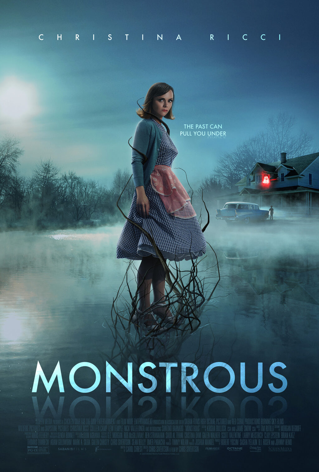 Monstrous poster 1024x1517 - 'Monstrous' — Christina Ricci Now Faces Moody Aquatic Terrors In New Trailer [Watch]