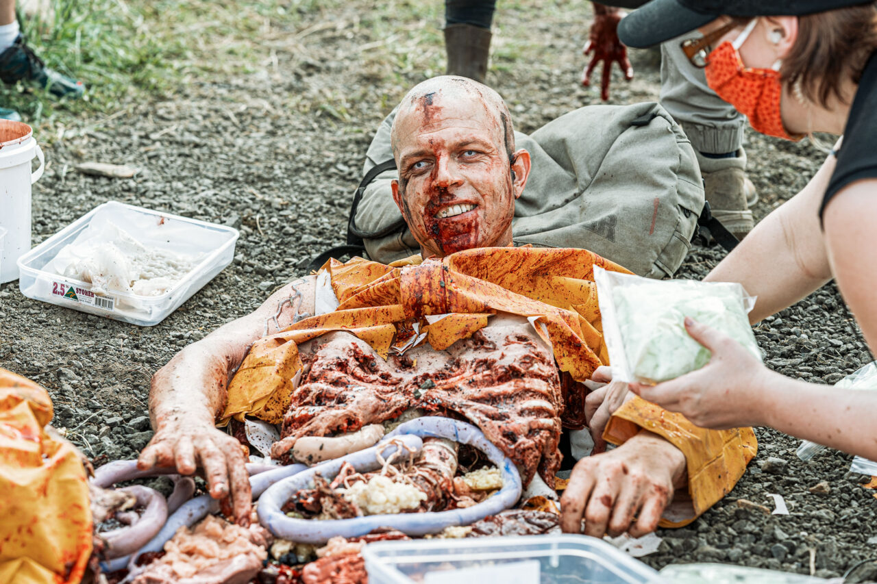 Nick Boshier a gutsy actor photo by Thom Davies scaled - 'Wyrmwood: Apocalypse': Wholesome New Images Are Covered In Bloody Guts [Exclusive]