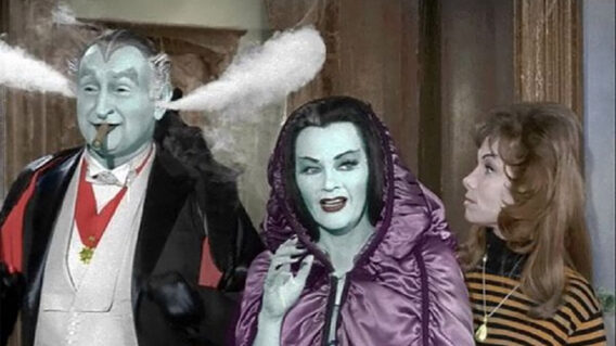 munsters 2000 568x319 - 'The Munsters': Rob Zombie Shares Wholesome New Image From Set With 'Dr. Who' Actor