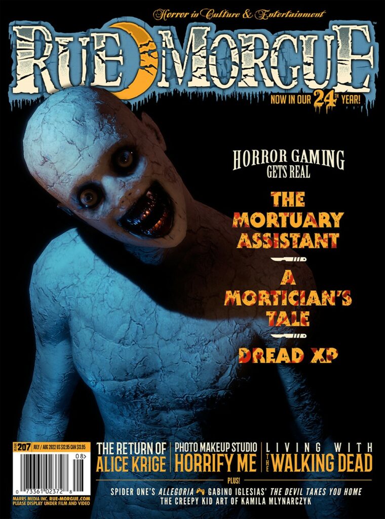 Rue Morgue 207 1 760x1024 1 - Rue Morgue Magazine Features DreadXP and Their Nightmarish Summer Release 'The Mortuary Assistant'