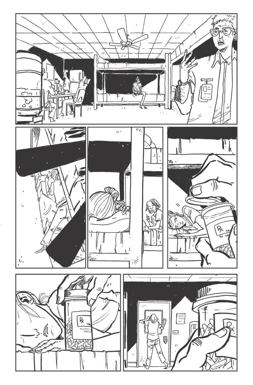Crashing 1 Inks by Morgan Beem Page 08 scaled - 'Crashing' Exclusive: Get An Inside Look At The Thrilling New Comic Series