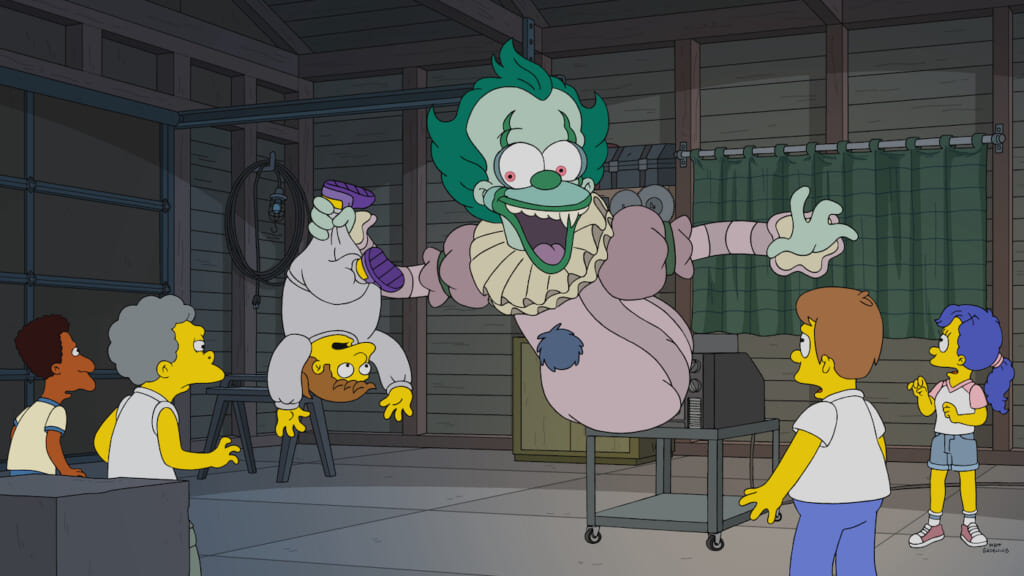 Simpsons 2 1024x576 - 'The Simpsons' - Amazing Images Spoofing Stephen King's 'It' Emerge From Upcoming 'Not It' Halloween Special