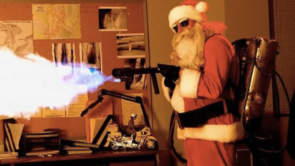 flamethrowersanta 420x236 - 10 Unmissable Holiday Horror Movies To Raise The Spirits [Watch Guide]