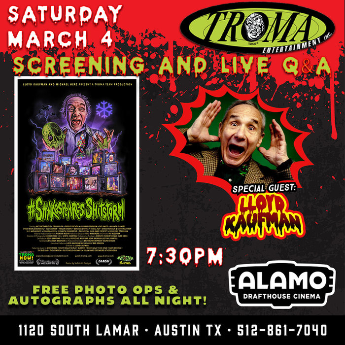 TTT 6 - Join Lloyd Kaufman At His Texas Troma Tour!