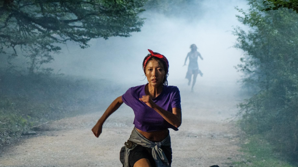 Person running from monster in The Passenger