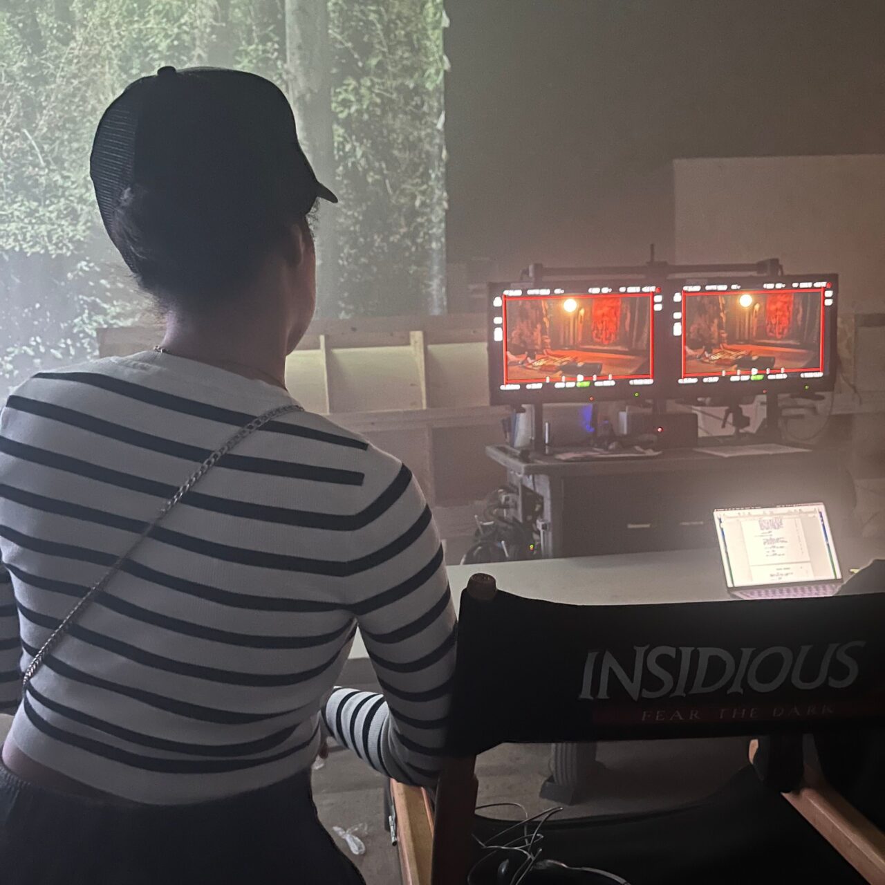 DajiaOnSet edited scaled - ‘Insidious: The Red Door’ Costume Designer on How to Dress for The Further [FINAL GIRL FASHION]