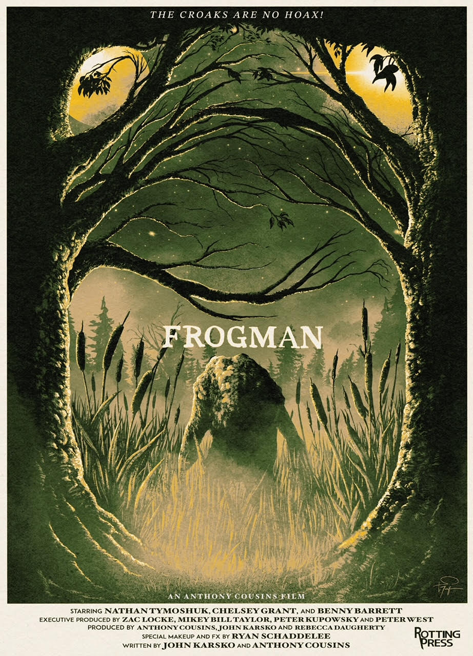 The croaks are no hoax. Frogman poster