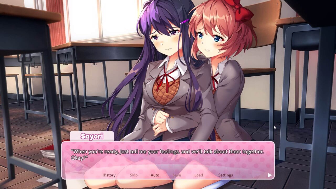 Doki Doki LIterature Club Plus Sayori Yuri Feelings
