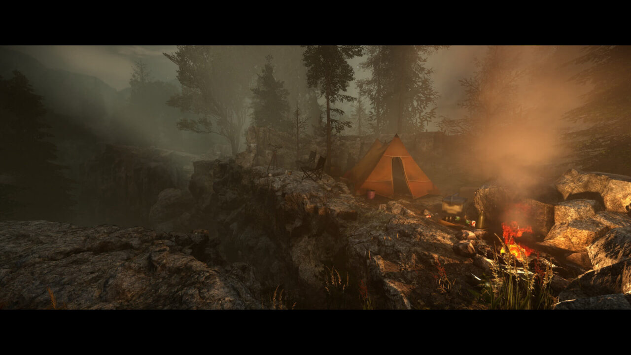 The Alien Cube campsite