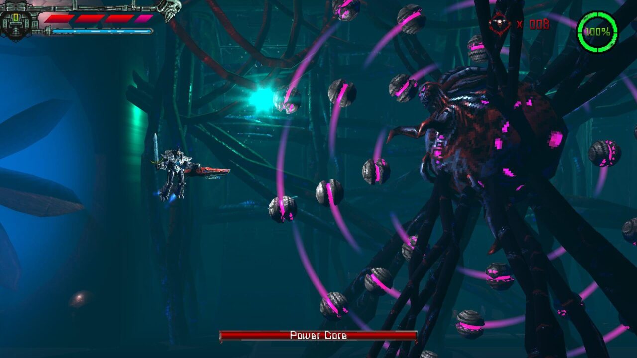 Valfaris: Mecha Therion Power Core boss