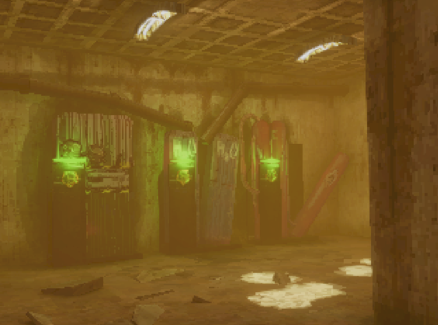 Expect to find all the machinery in a similar state