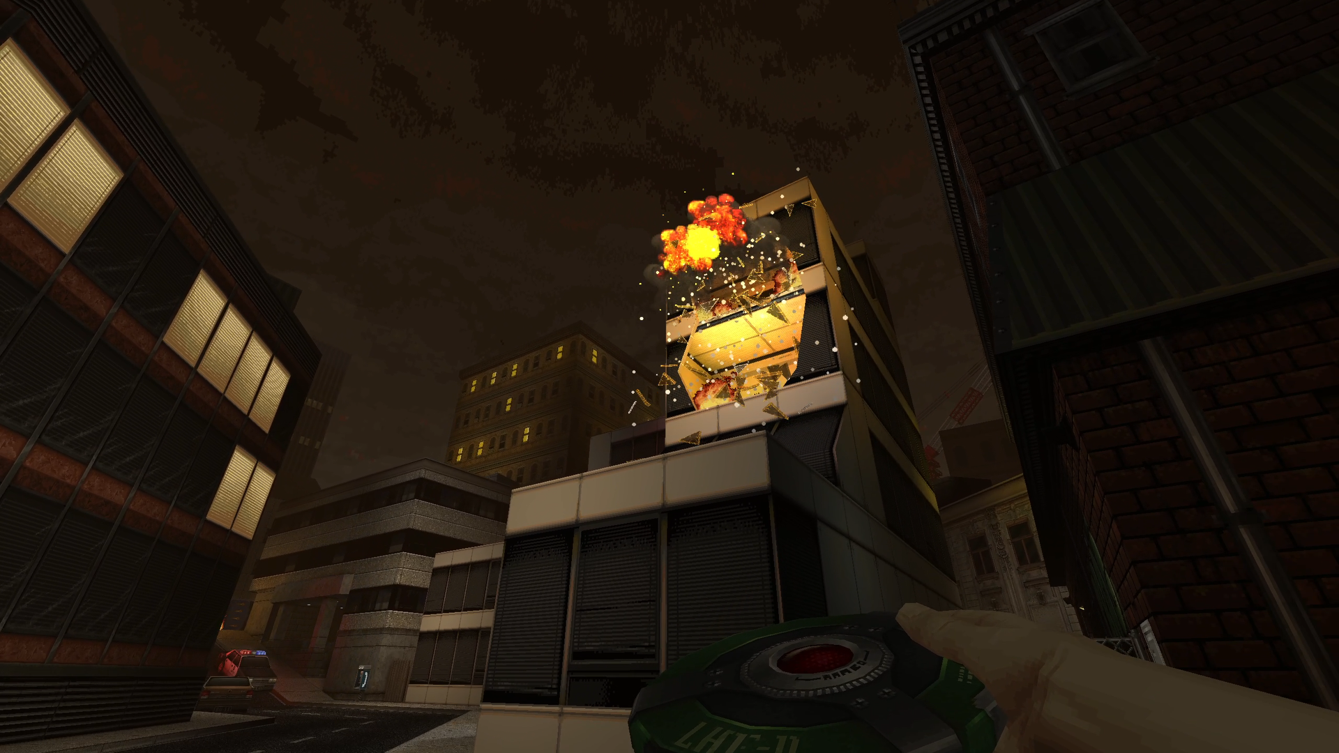 Explosive discs, once for construction