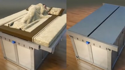 These “Earthquake Beds” Might Save Lives … But They Look Like Claustrophobic Nightmares [Horror IRL]