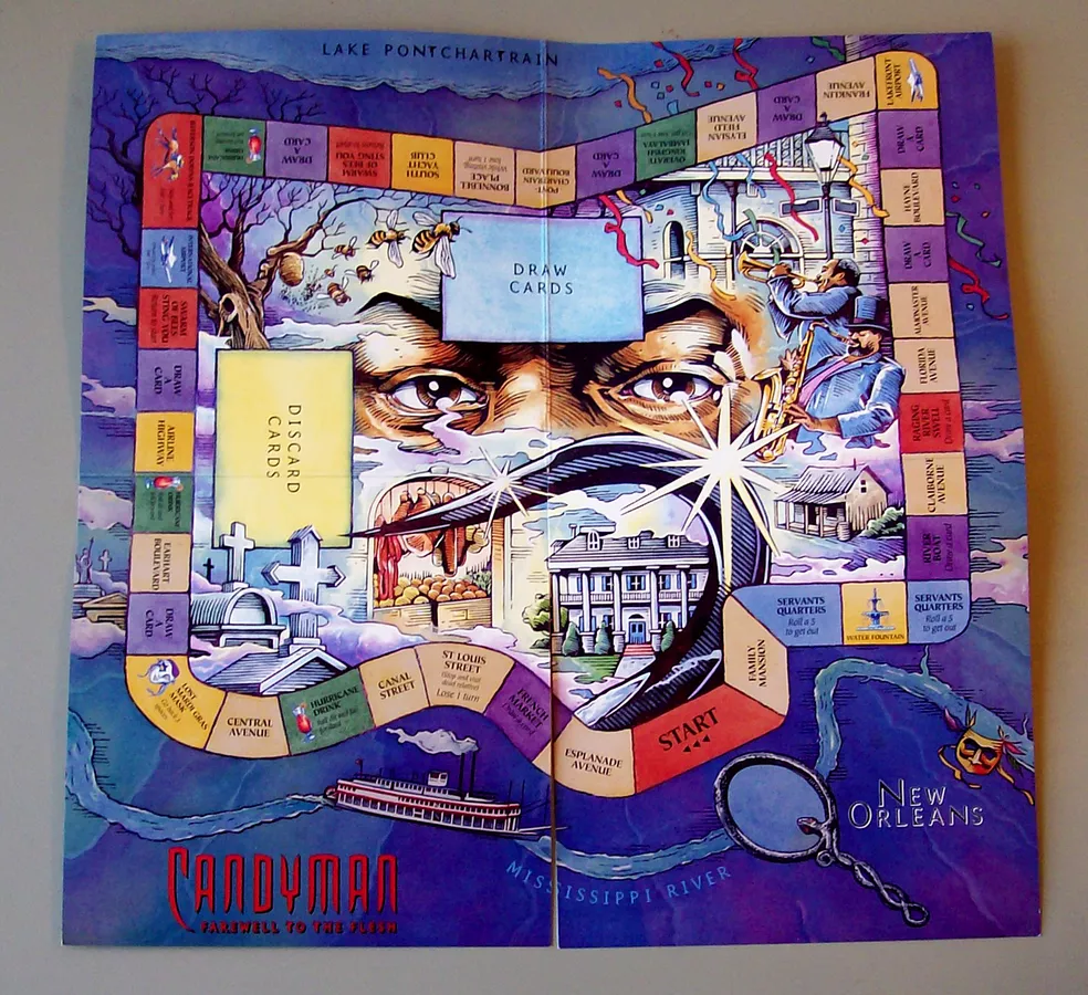 While the layout may be tame the art on the Candyman game is killer