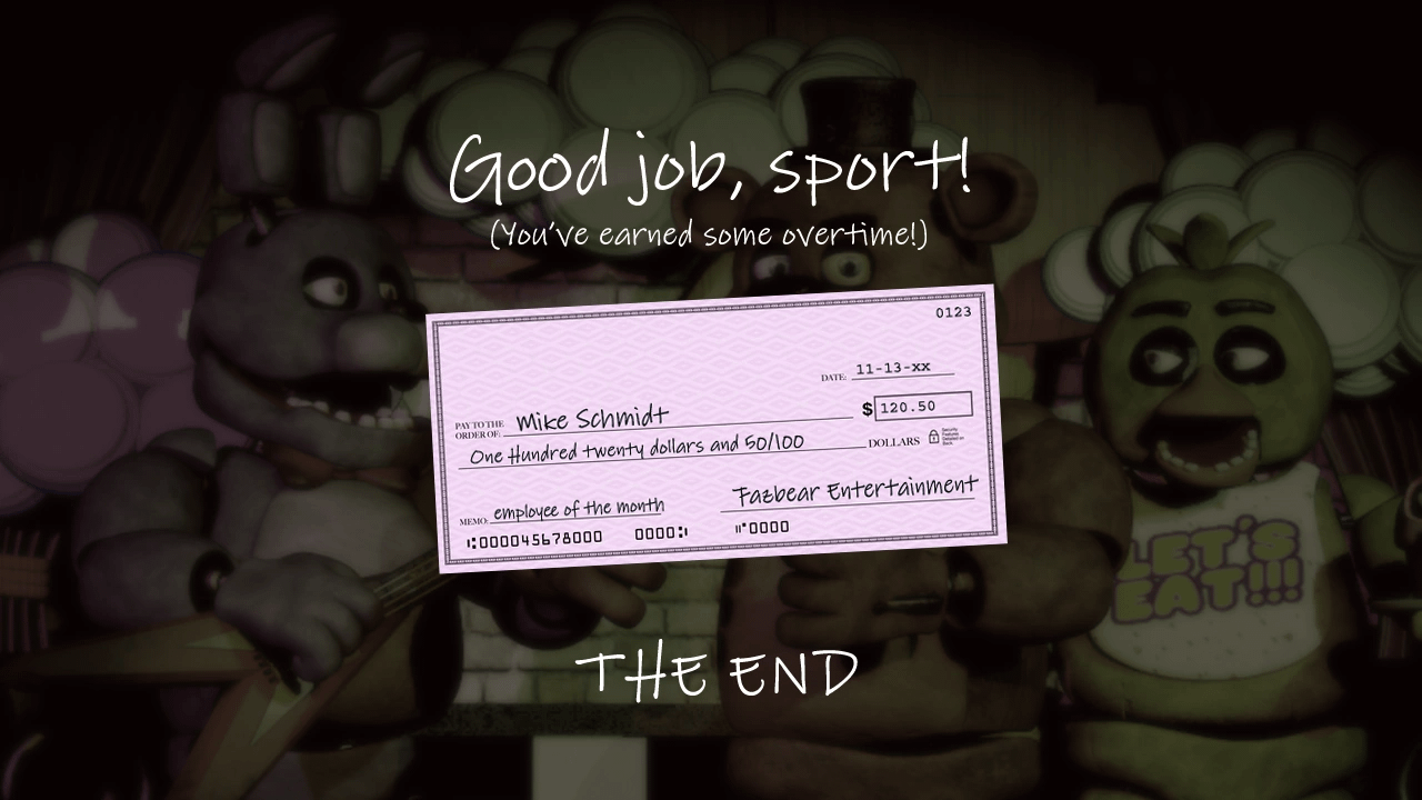 So, if we were to look at FNAF 1's paycheck, and if Freddy Fazbear's  Pizzeria is a real place in 1993, how much money would we get in 2022? :  r/fivenightsatfreddys
