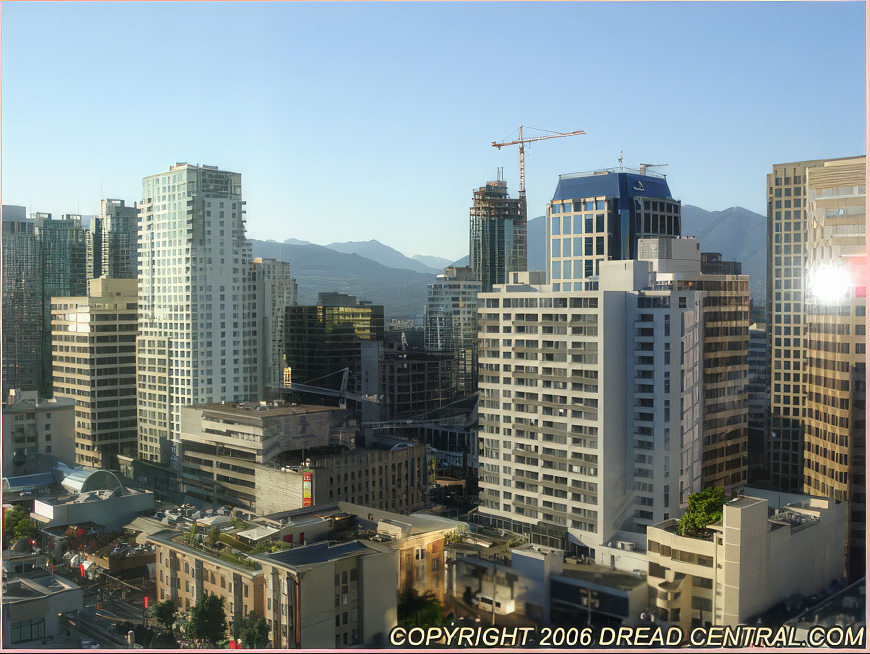 The view from my hotel room... not too shabby for a 'net geek, eh?