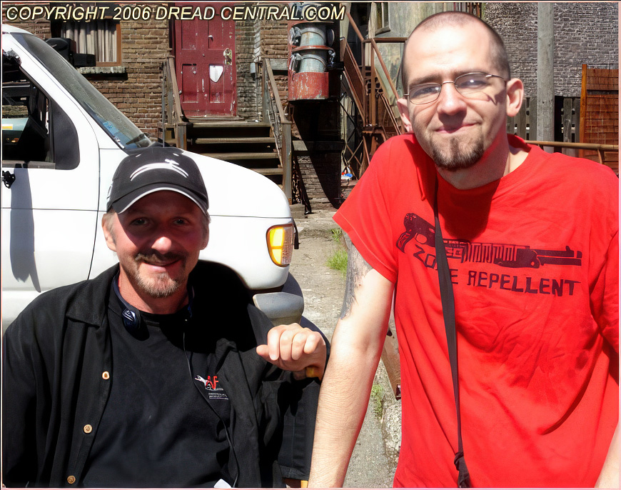 I pretend I'm taller than producer Jeff Freilich.