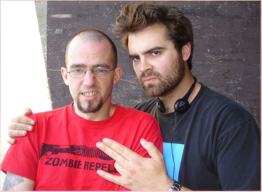 I try the serious face with Joe this time.
