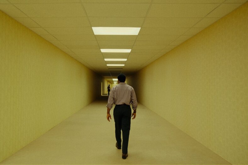 Liminal Yellow Hues and Suburban Unease Define New 'Backrooms' Images