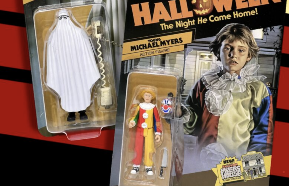 ‘Halloween’ Wave 3 Action Figures Bring Young Michael Myers and Ghost Bob to Fright Rags