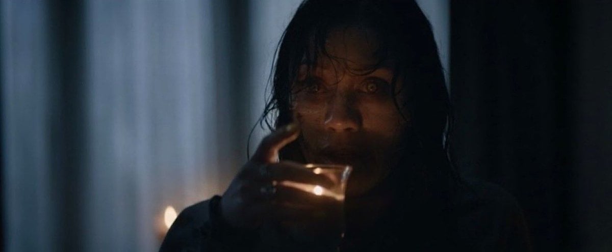 First Look at a Deadite in ‘Evil Dead Burns’ as She Drinks Hot Wax!