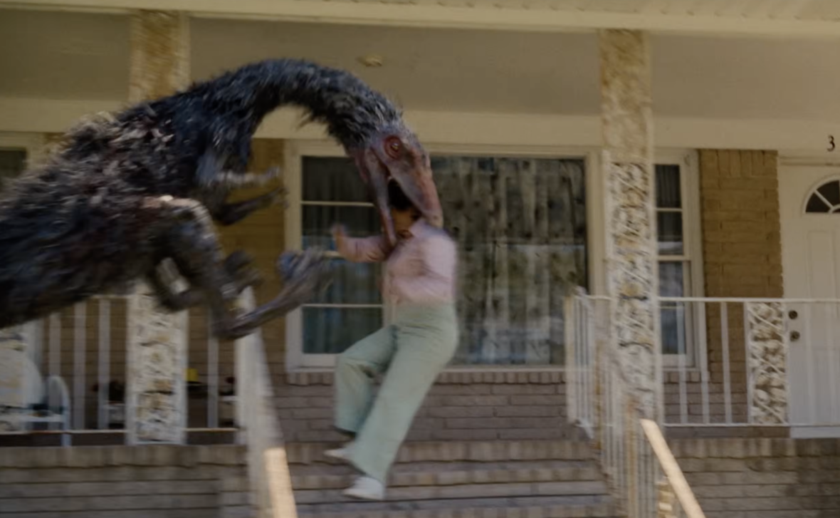 Dinosaurs Eat the Neighbors In the New Trailer for ‘The End of Oak Street’